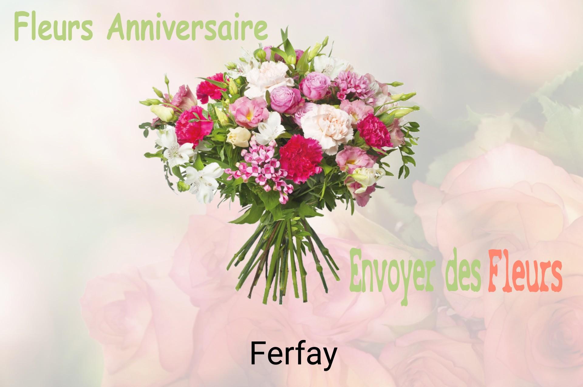 Bouquet de fleurs d’anniversaire livré à Ferfay
